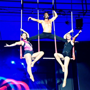 Equipe cirque - Celia, Flora et Yvan