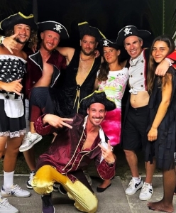 Les Pirates du Ski Nautique : Maxime, Jérôme, Mehdi, Nöélie, Quentin, Daphné, Florent